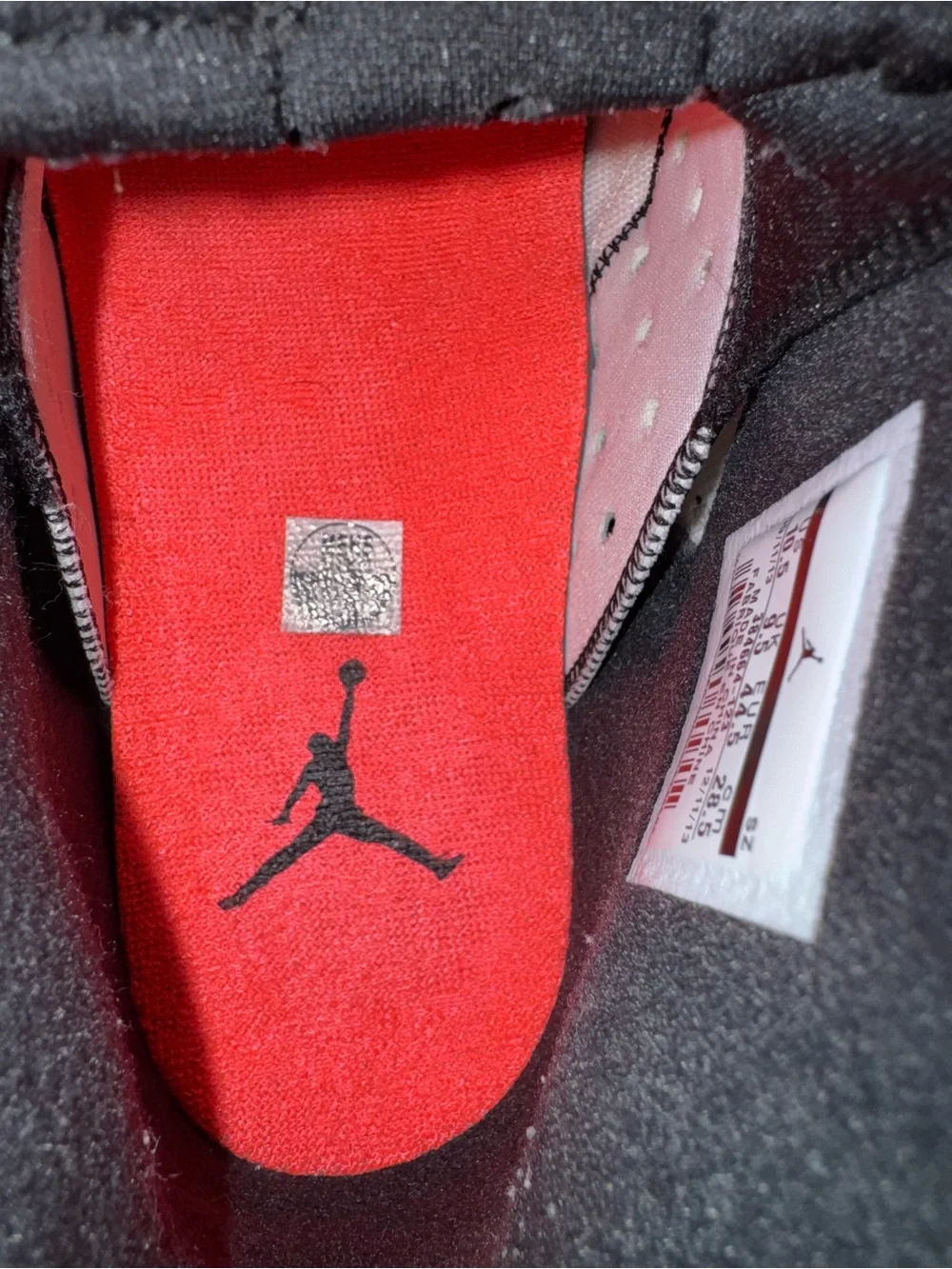 Jordan White Sneakers with Red Jumpman Accents